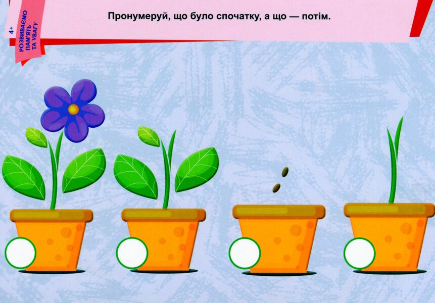 We develop memory and attention. 4+ / Розвиваємо пам'ять та увагу. 4+  9789667489229-6