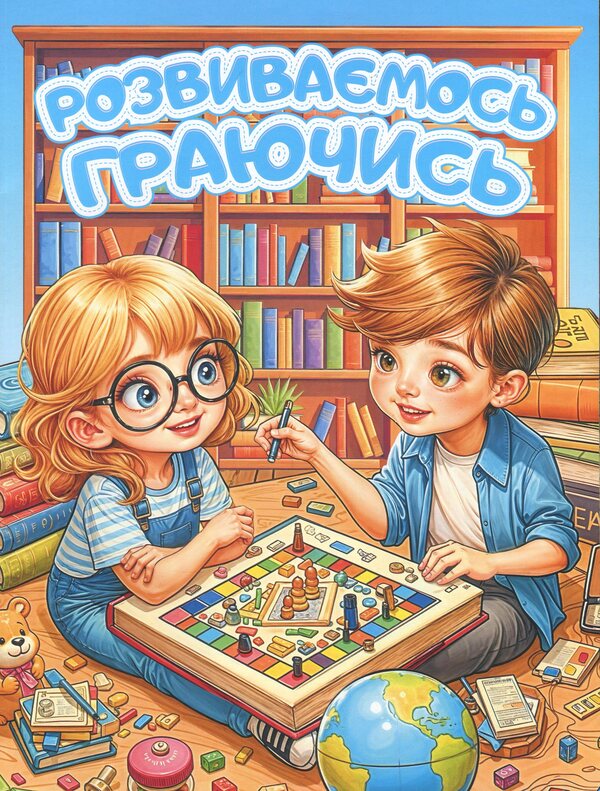 We develop playing. Blue / Розвиваємось граючись. Блакитна  9786178090593-1