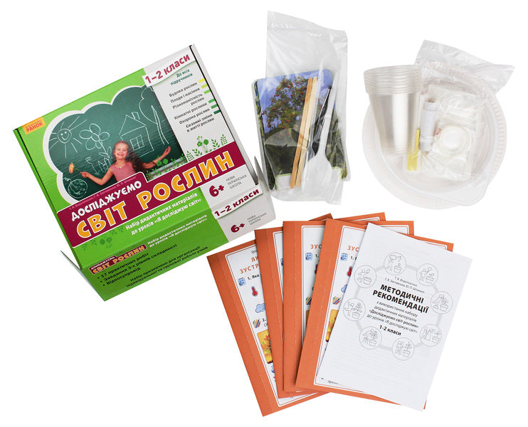 We explore the world of plants. A set of didactic materials. 1-2 classes / Досліджуємо світ рослин. Набір дидактичних матеріалів. 1-2 класи Татьяна Водолазская, Анна Заставская, Юлия Штанько 4823076146757-4