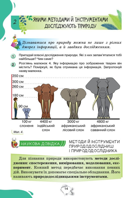 We get to know Nature. 5th grade Textbook / Пізнаємо Природу. 5 клас. Підручник Татьяна Коршевнюк, Ольга Ярошенко 978-966-991-203-9-2