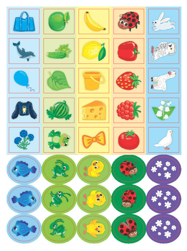 We learn colors. My first educational stickers / Учимо кольори. Мої перші навчальні наліпки  978-617-544-194-7-4