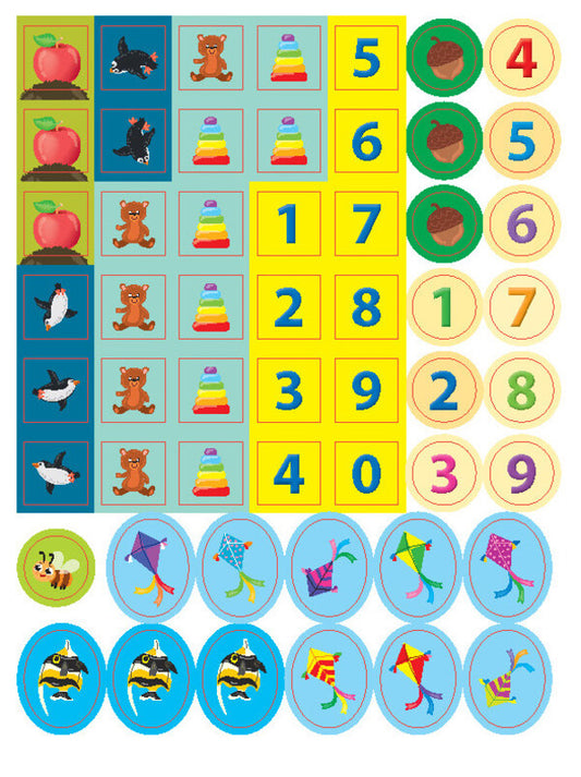 We learn numbers. My first educational stickers series / Учимо цифри. Серія Мої перші навчальні наліпки  978-617-544-196-1-2