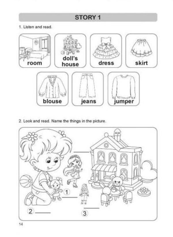 We learn to read in English. Let's read. Listen, read and write. 3rd grade / Вчимося читати англійською. Let's read. Listen, read and write. 3 клас Ирина Доценко, О. Евчук 978-617-539-328-4-2
