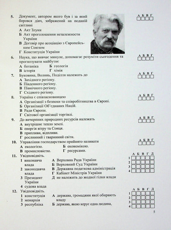 We study history and society. Diagnostic works. 5th grade (to the tutors of I. Vasylkiv and others) / Досліджуємо історію і суспільство. Діагностувальні роботи. 5 клас (до підручн. І. Васильків та ін.) Игорь Панчук 978-966-07-4094-5-3