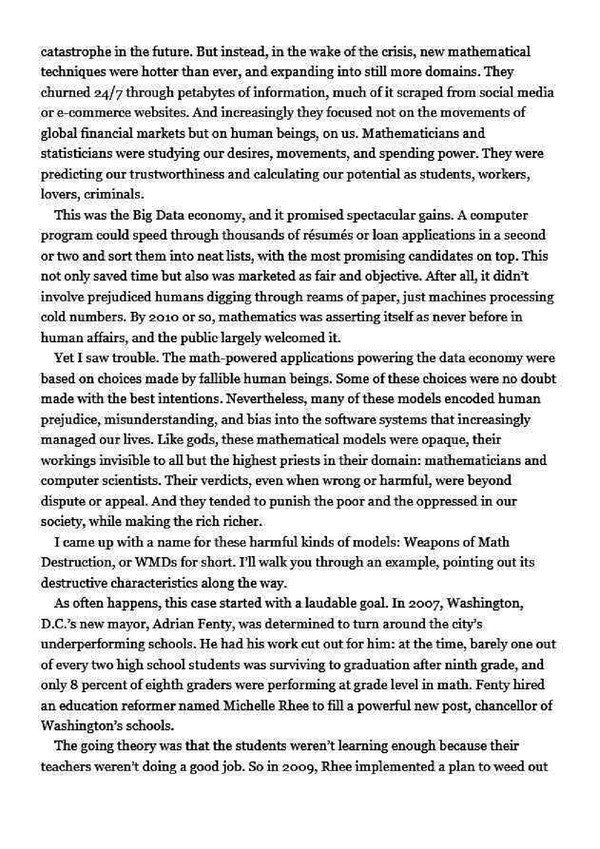 Weapons Of Math Destruction: How Big Data Increases Inequality And Threatens Democracy Katie O'Neill / Кэти О'нейл 9780141985411-4
