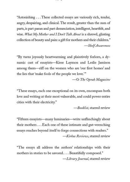 What My Mother And I Don't Talk About: Fifteen Writers Break The Silence / Author not specified 9781982107352-5