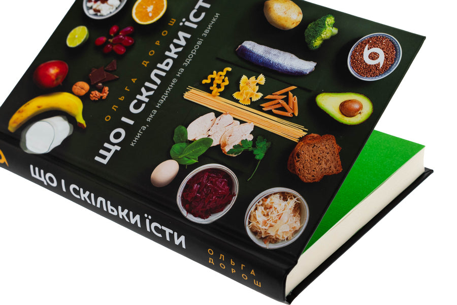 What and how much to eat. A book that inspires healthy habits / Що і скільки їсти. Книга, яка надихне на здорові звички Ольга Дорош 978-617-8517-56-4-4