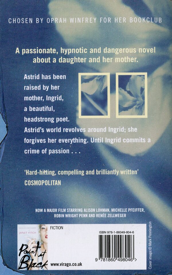 White Oleander Janet Fitch / Джанет Фитч 9781860498046-2