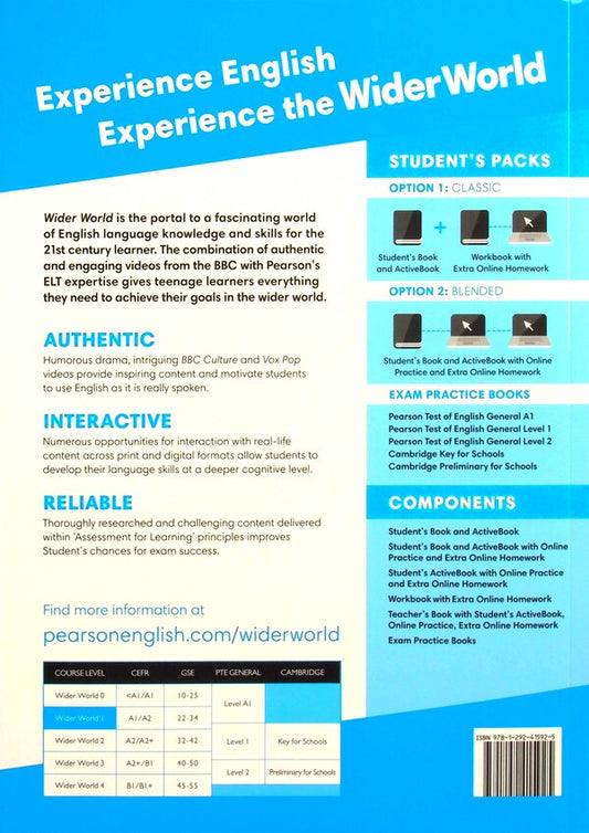 Wider World 1 Student's Book + Active Book Stuart McKinli, Bob Gastings / Стюарт Маккинли, Боб Гастингс 9781292415925-2