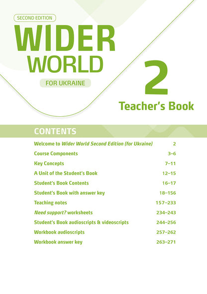 Wider World 2 Teacher's Book With Teacher's Portal Access Code Melissa Bryant, Elena Mikhodui / Мелисса Брайант, Елена Миходуй 9788367838436-2