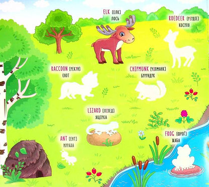 Wild Animals. Wild Animals (+ Stickers) / Дикі тварини. Wild Animals (+ наліпки) / Author not specified 9786175440810-3