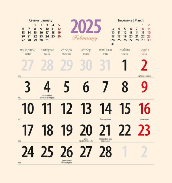 Women's Calendar 2025. Sunshine / Жіночий календар 2025. Сонячне сяйво / Author not specified 9771999932054-3