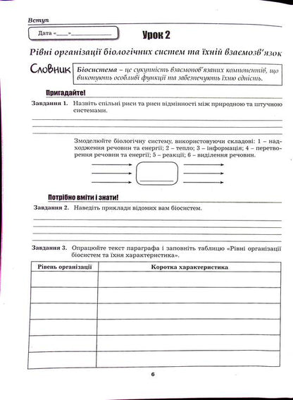 Workbook on biology and ecology. 10th grade / Робочий зошит з біології і екології. 10 клас Лилия Мырна, Валерий Виркун, Марина Битюк 978-966-496-547-4-6