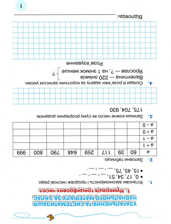 Workbook on the formation of mathematical competences. 4th grade Part 1 / Зошит з формування математичних компетентностей. 4 клас. Частина 1 Любовь Оляницкая 9789663498829-3