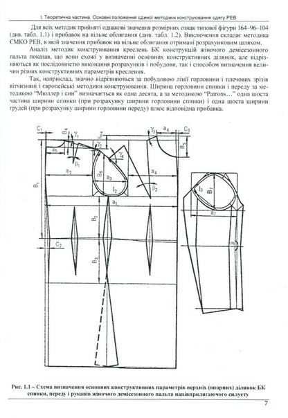 Workshop On The Construction Of Women's And Men's Outerwear According To The Methodology Of YMKO REV / Практикум з конструювання жіночого та чоловічого верхнього одягу за методикою ЄМКО РЕВ Natalia Kudryavtseva, Larisa Krasniuk / Наталія Кудрявцева, Лариса Краснюк 9786177582396-5