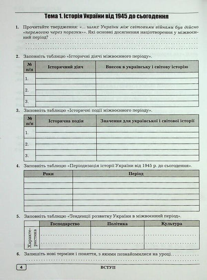 World History. 11th grade. Workbook / Всесвітня історія. 11 клас. Робочий зошит Александр Гук, Юлия Гук 9789664965627-6