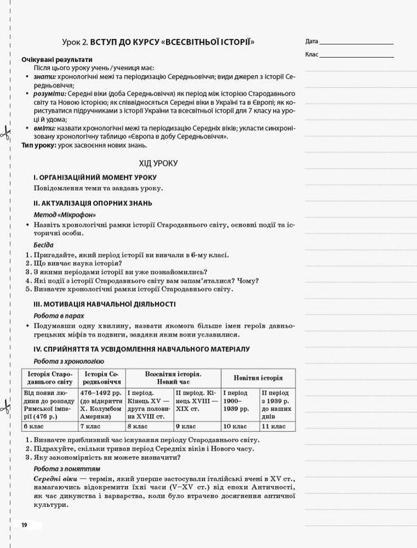 World History. 7Th Grade / Всесвітня історія. 7 клас A. Hrytsenko / А. Гриценко 9786170033017-6