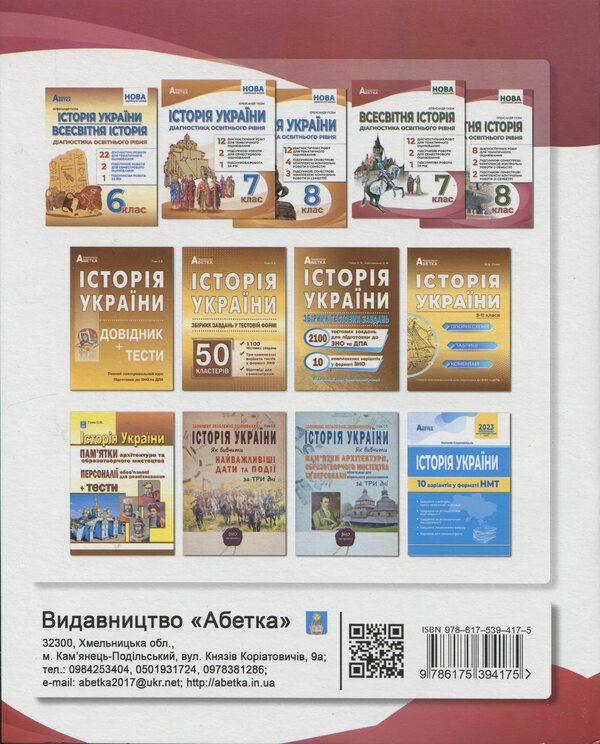 World History. Diagnostics Of Educational Level. 8Th Grade - Всесвтня сторя. Дагностика освтнього рвня. 8 клас Alexander Gysem - Олександр Гсем 9786175394175-2