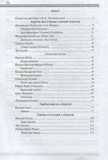 World Literature. 7th grade. Textbook guide / Світова література. 7 клас. Посібник-хрестоматія Борис Щавурский 978-966-408-328-4-3
