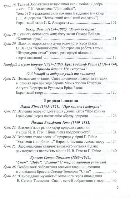 World Literature. Lesson notes. 5th grade / Світова література. Конспекти уроків. 5 клас Ольга Гузь 978-966-634-744-5-5