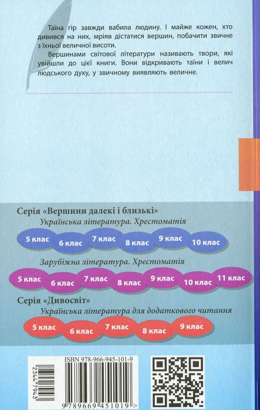 World Literature. Reader. Standard level. Grade 11 (+ Reader's Diary) / Зарубіжна література. Хрестоматія. Рівень стандарту. 11 клас (+ Щоденник читача)  978-966-945-101-9-2