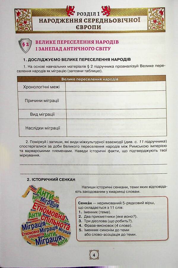 World history. 7th grade of NUS. Workbook / Всесвітня історія. 7 клас НУШ. Робочий зошит Игорь Щупак, Елена Бурлака 978-966-991-351-7-6