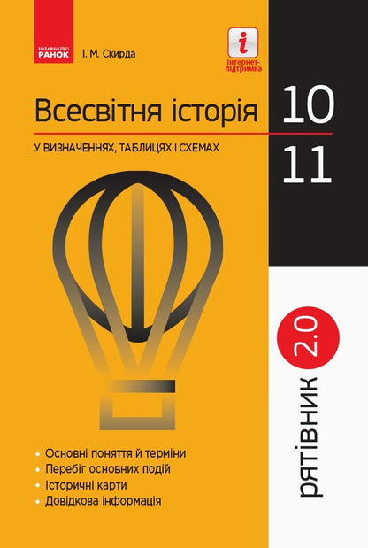 World history in definitions, tables and charts. 10 - 11 classes / Всесвітня історія у визначеннях, таблицях і схемах. 10 - 11 класи Ирина Скирда 9786170948007-1