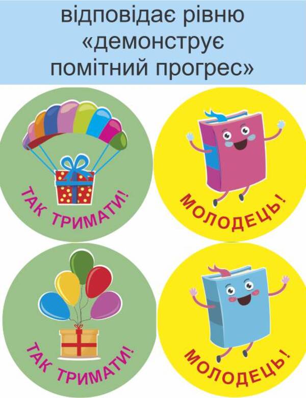 You will succeed! Set #1. Formative assessment stickers / Тобі все вдасться! Комплект №1. Наліпки для формувального оцінювання Леся Вознюк -4