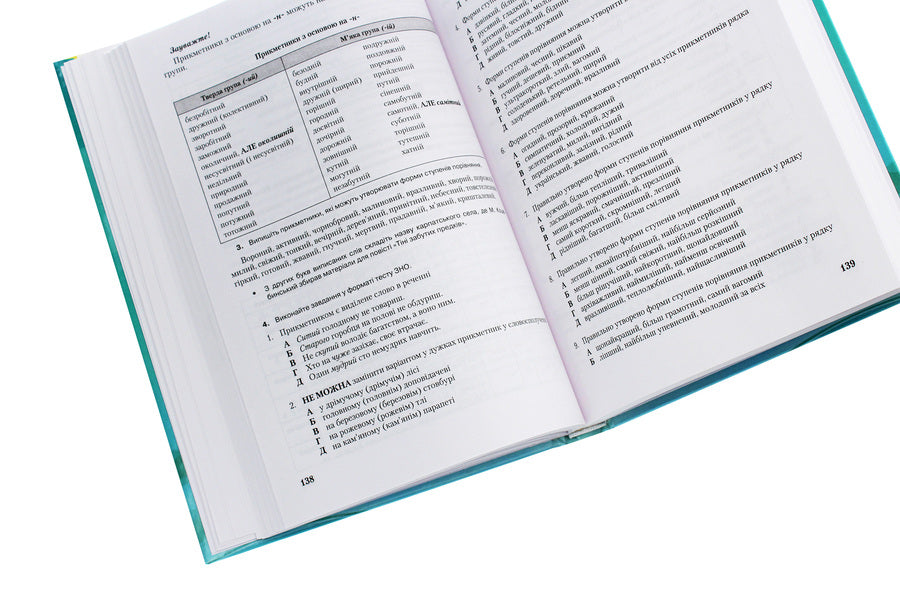 ZNO 2021. Ukrainian language.Directory.The task is in test form.For technical specialties.Part 1 / ЗНО 2021. Українська мова. Довідник. Завдання в тестовій формі. Для технічних спеціальностей. Частина 1 Мария Блажко, Александр Авраменко 978-966-349-842-3-5