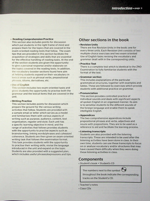 ZNO Leader Plus for Ukraine B2 Teacher's Notes / ZNO Leader Plus for Ukraine B2 Teacher's Notes Марилени Малкогианни, Гарольд Квинтон Митчелл 9786180556544-4