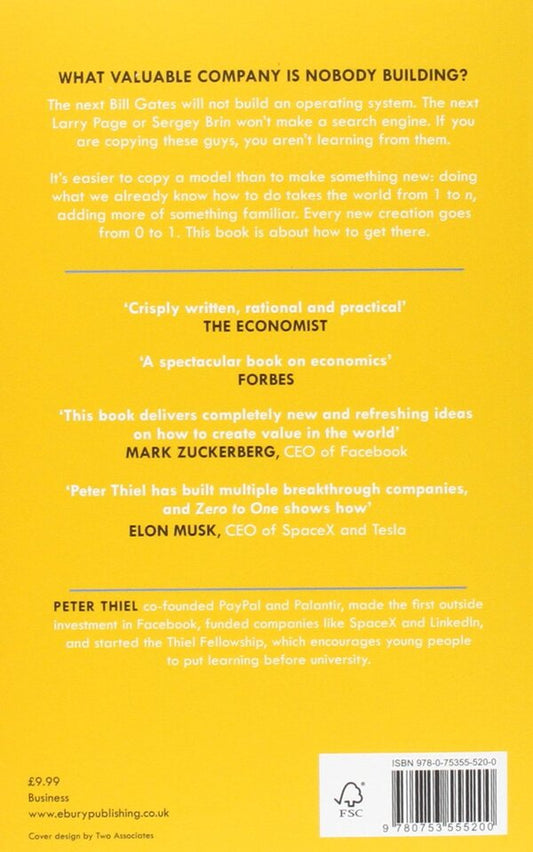 Zero To One. Notes On Start Ups, Or How To Build The Future Peter Thiel, Blake Masters / Питер Тиль, Блейк Мастерс 9780753555200-2