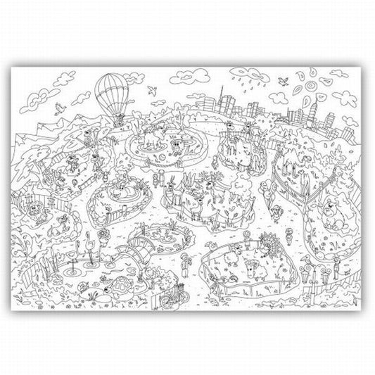 Zooland. XXL coloring page (envelope) / Зооландія. Розмальовка XXL (конверт)  978-966-97625-2-8-2