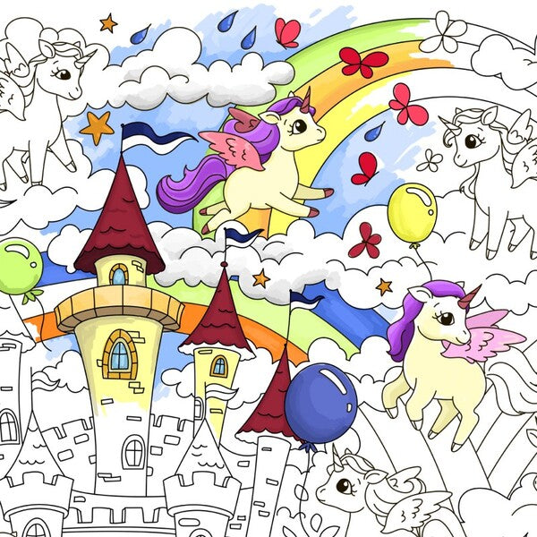unicorns Coloring book / Єдиноріжки. Розмальовка  978-617-7542-06-2-2